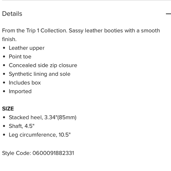 Size 7 black Nine West booties - Picture 4 of 4